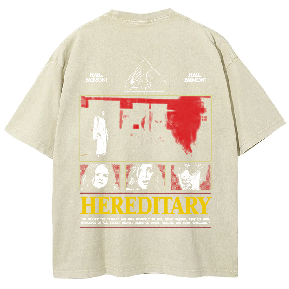 Unisex Vintage Hereditary Horror Movie  t-Shirt