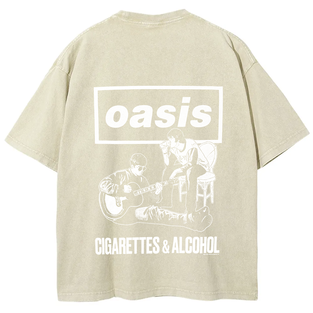 Unisex Vintage Oasis Band t-Shirt