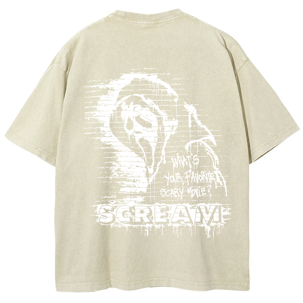 Unisex Vintage Scream horror movie t-Shirt