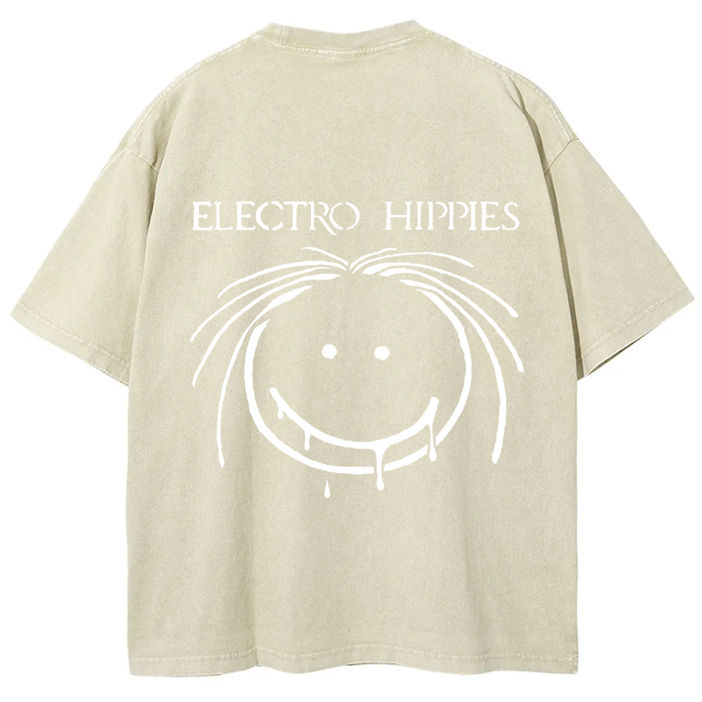 Unisex Vintage Electro Hippies Punk Band  t-Shirt