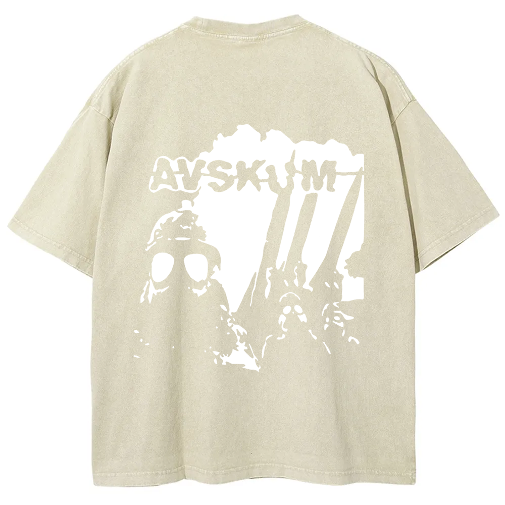 Unisex Vintage Avskum Punk Band  t-Shirt