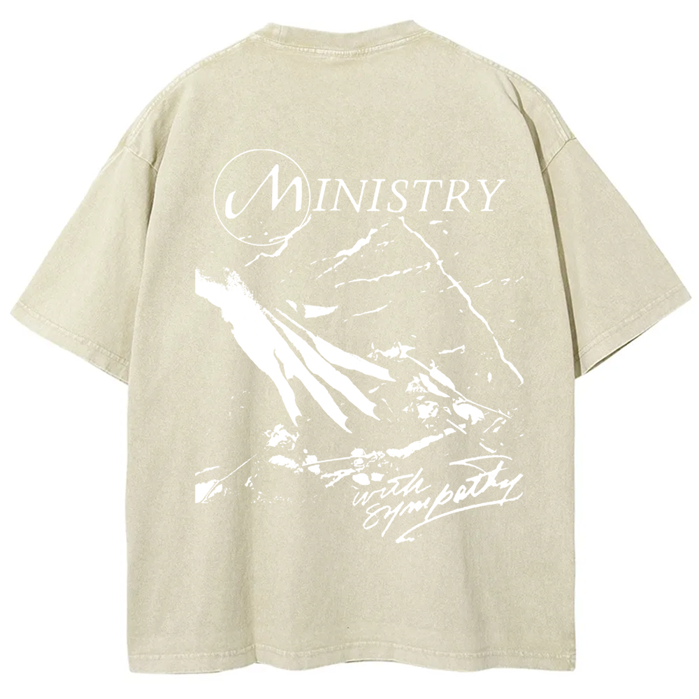 Unisex Vintage  Ministry Band With Sympathy Music   t-Shirt