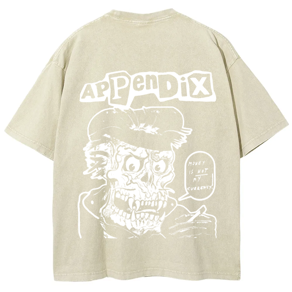 Unisex Vintage Appendix Rock Band  t-Shirt