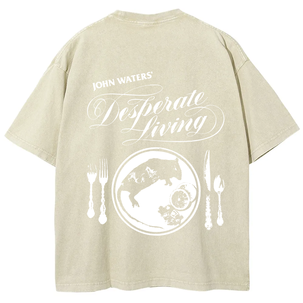 Unisex Vintage  Desperate Living Horror Movie t-Shirt