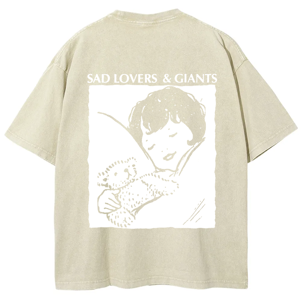 Unisex Vintage  Sad Lovers & Giants Rock Band t-Shirt