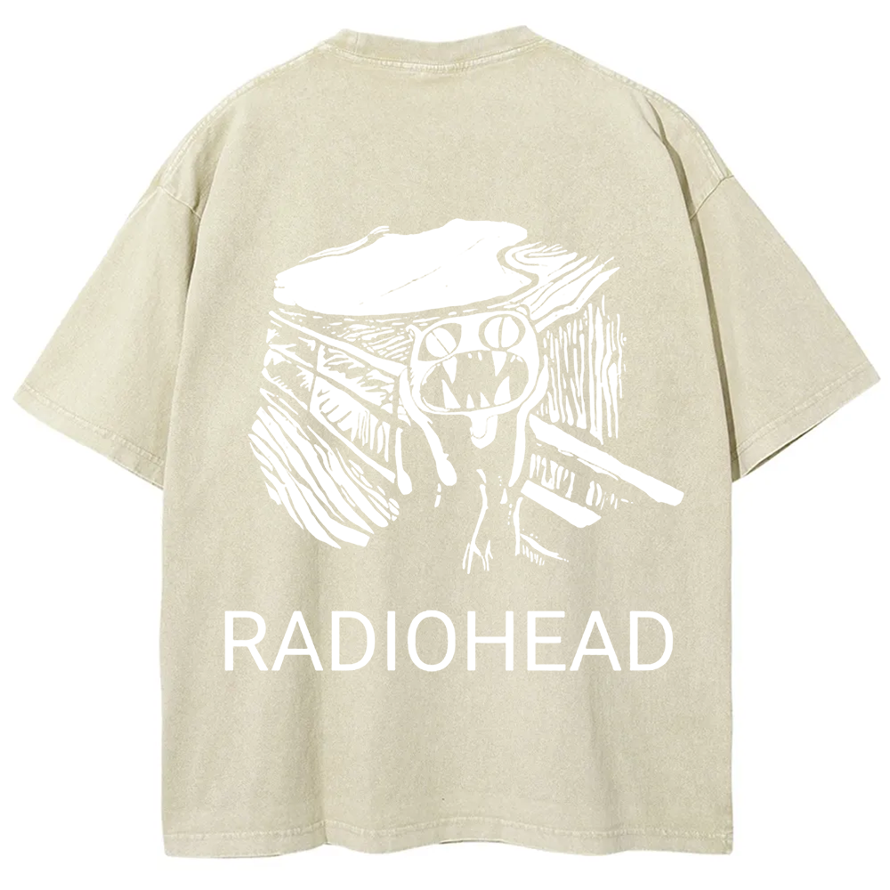Unisex Vintage  Radiohead Band  t-Shirt