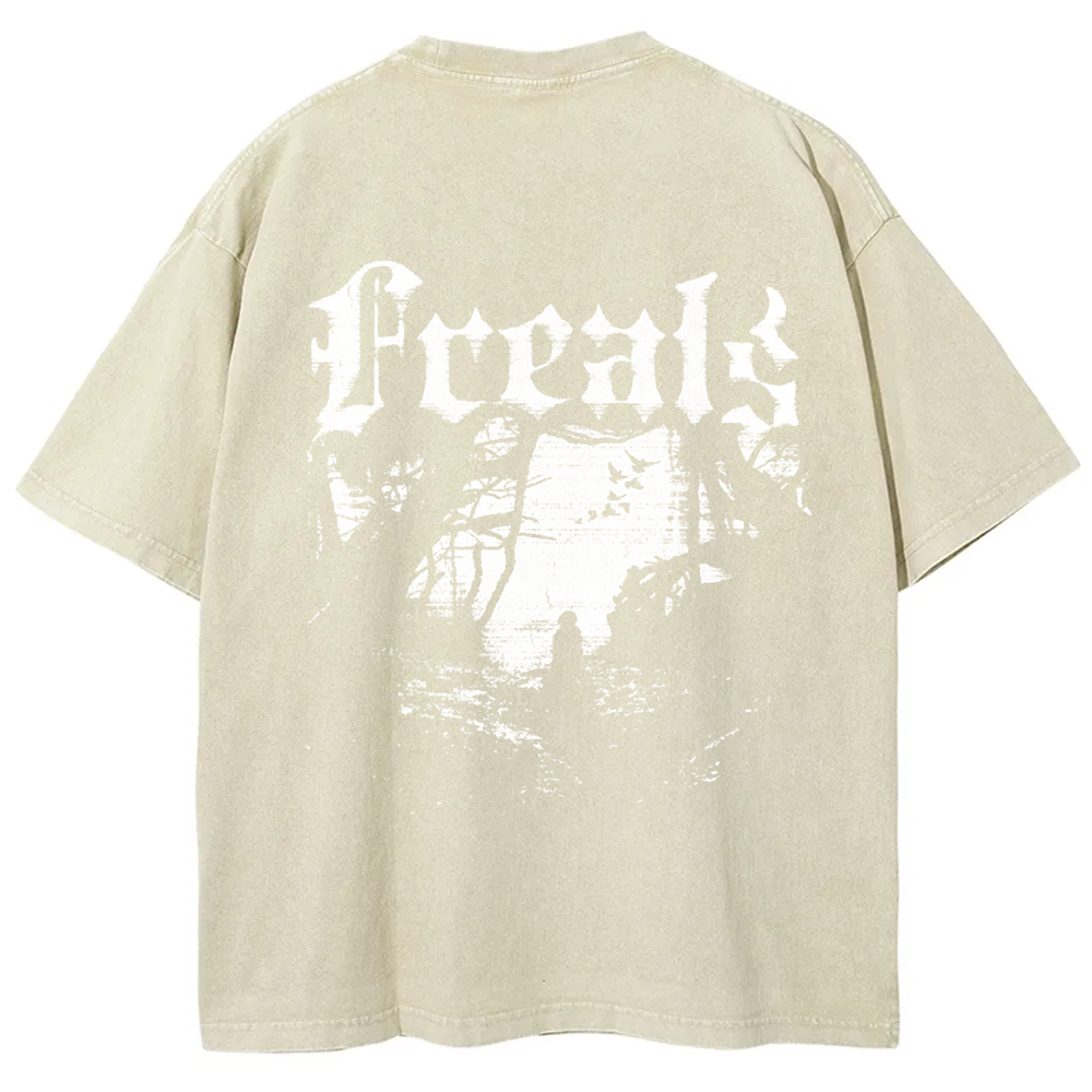 Unisex Vintage Freaks Horror Movie t-Shirt