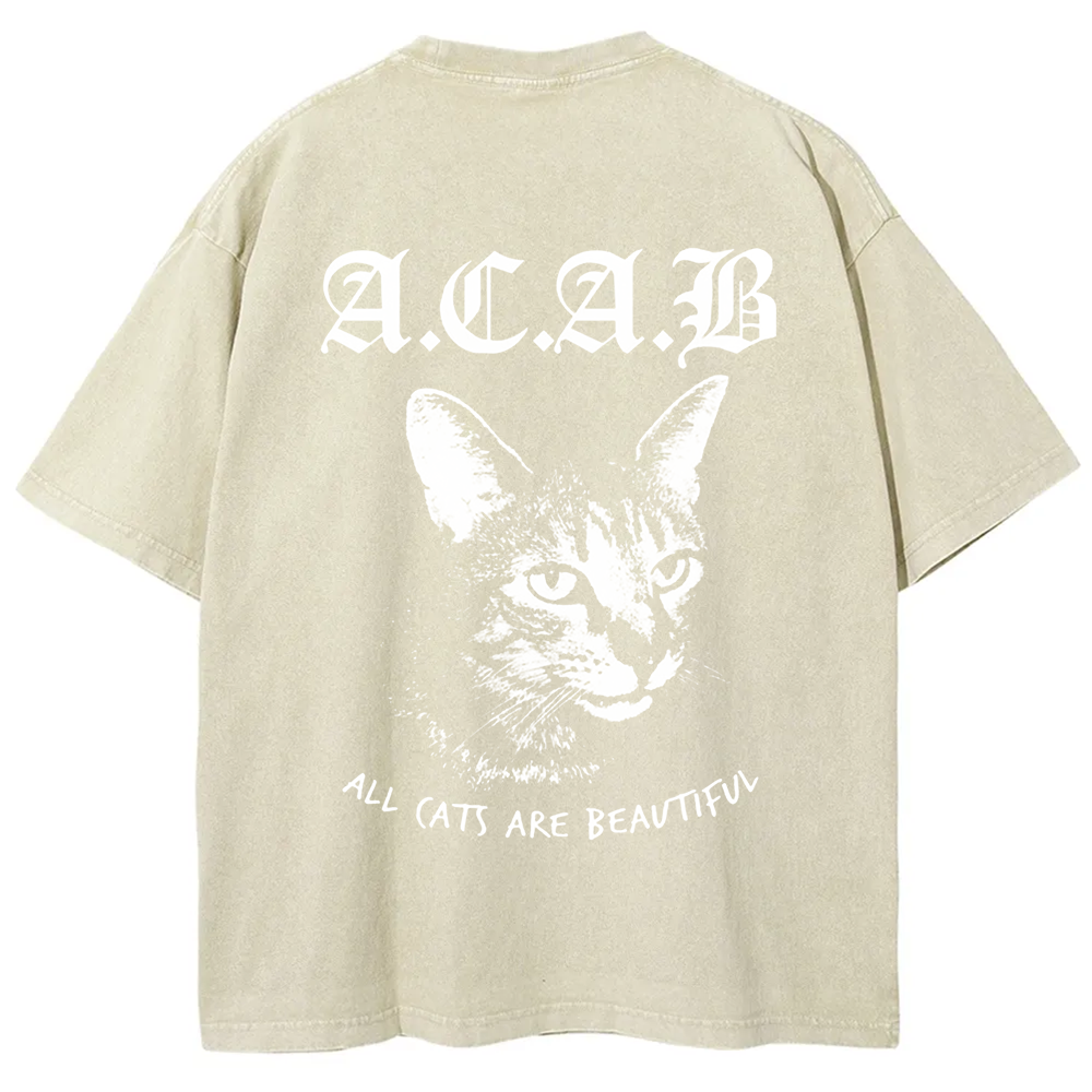 Unisex Vintage  All Cats Are Beautiful Song Music t-Shirt