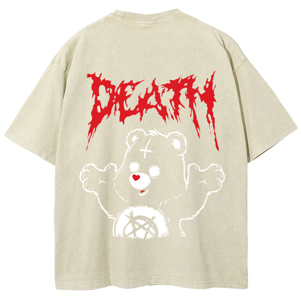 Unisex Vintage  Death Bear Care Bear TV Series  t-Shirt