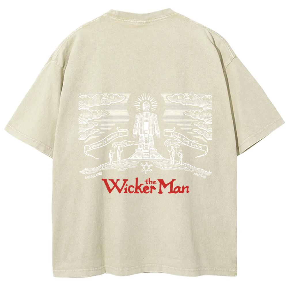 Unisex Vintage The Wicker Man Movie t-Shirt
