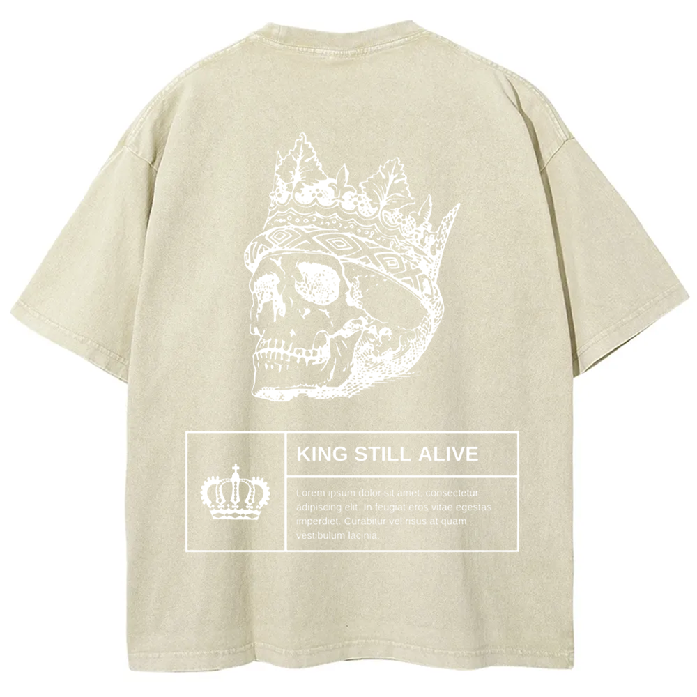 Unisex Vintage Horror Themed Skull Head t-Shirt