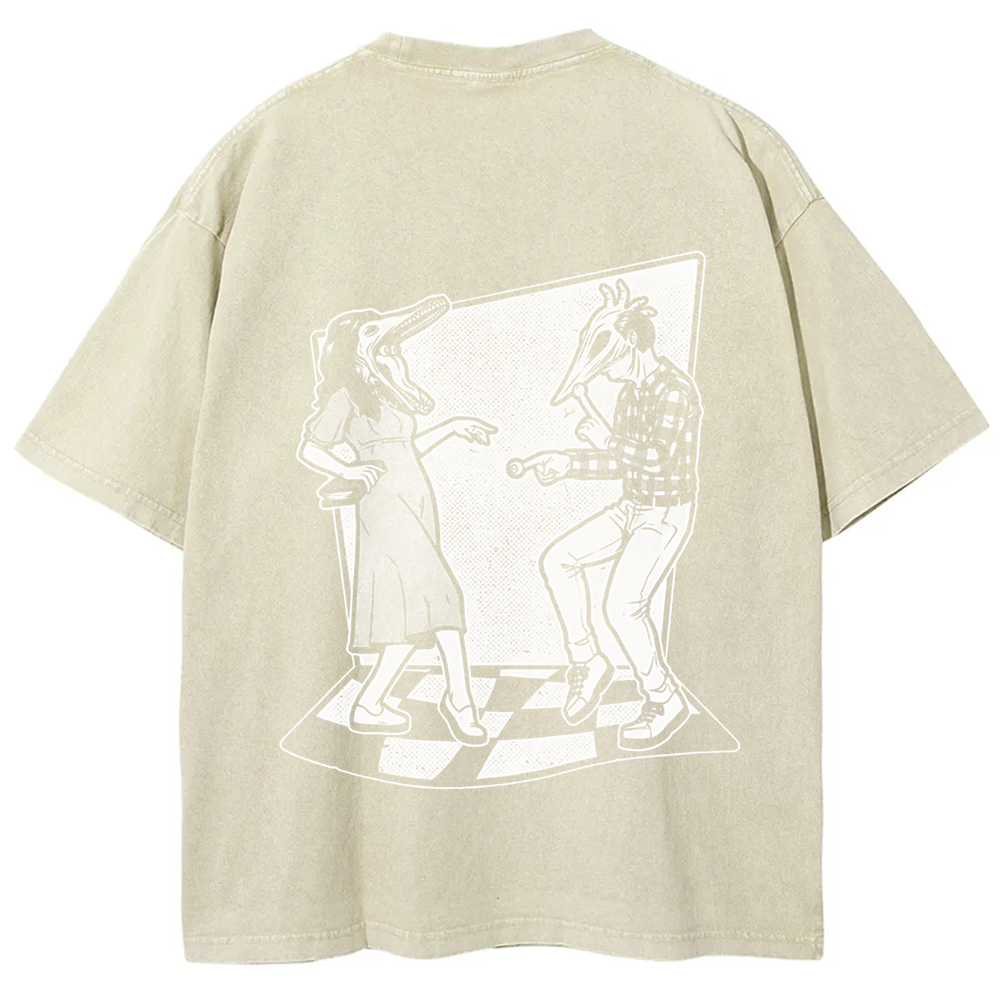 Unisex Vintage Ghost Couple Dance Beetlejuice  t-Shirt