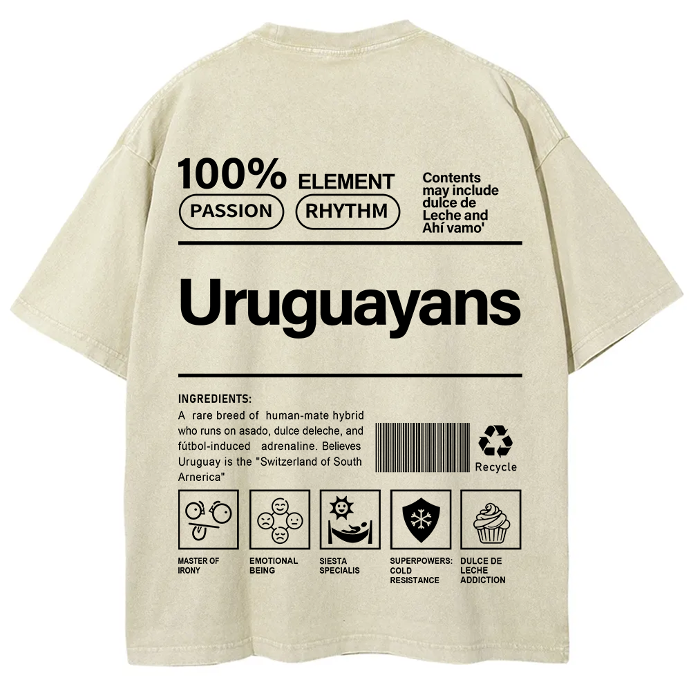 Uruguayans Unisex Fit  Washed T-Shirt