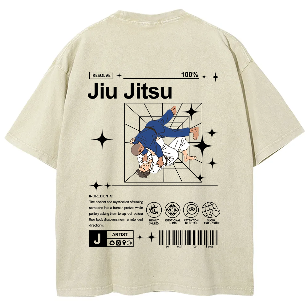 Jiu Jitsu Unisex Fit Washed T-Shirt