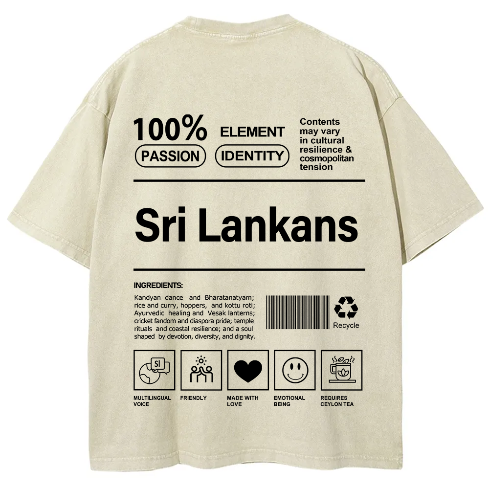 Sri Lankans Unisex Fit  Washed T-Shirt