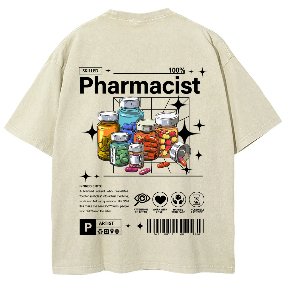 Pharmacist Unisex Fit Washed T-Shirt