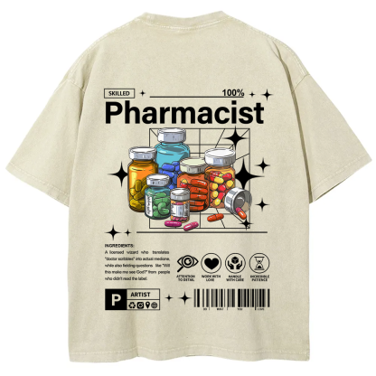 Pharmacist Unisex Fit Washed T-Shirt