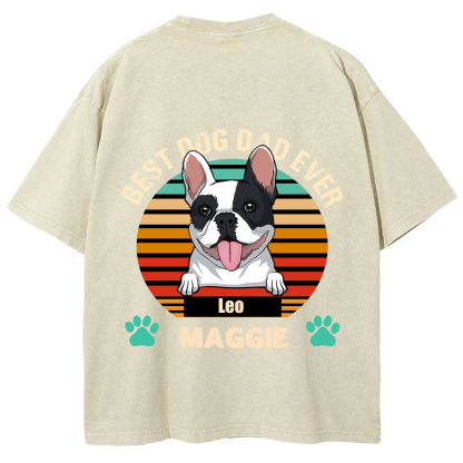 Best Dog Mom and Dad Ever - Personalized Custom Unisex T-shirt
