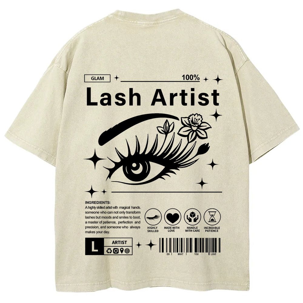 Lash Artist Unisex Fit Washed T-Shirt