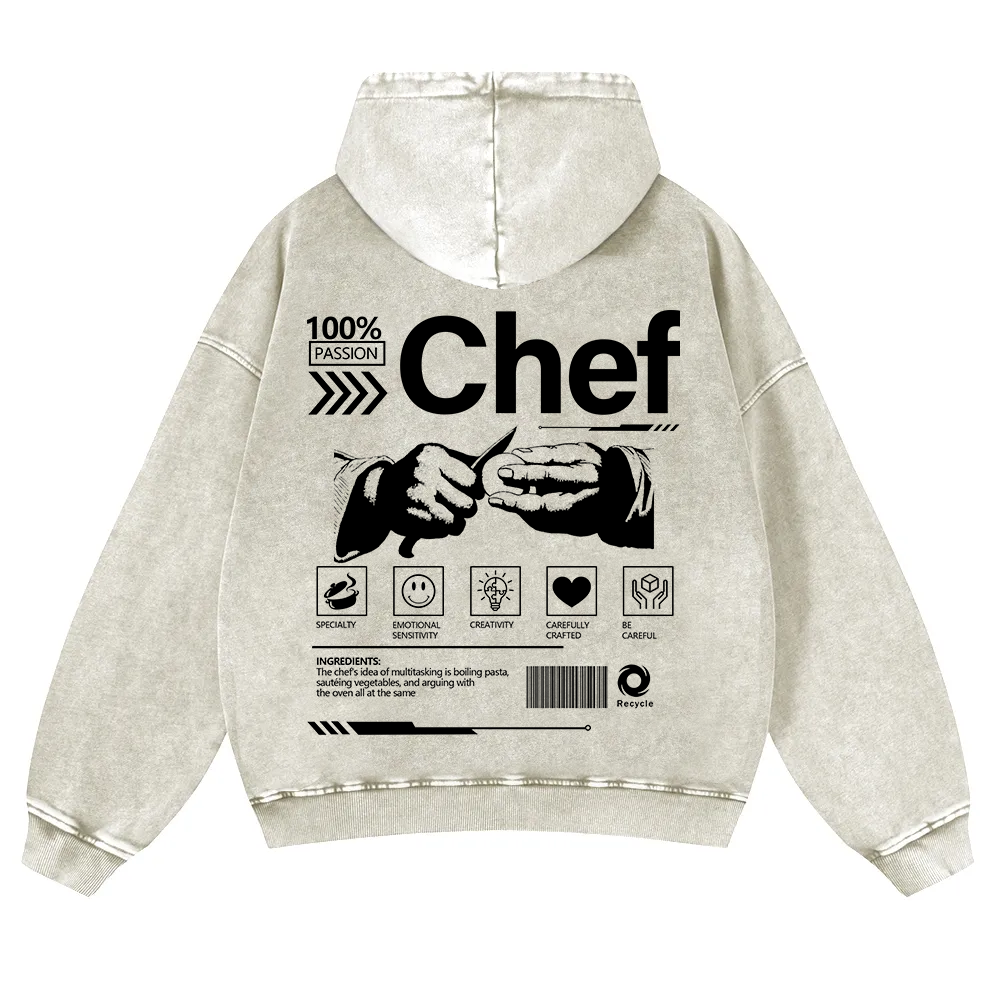 Chef Washed Hoodie wearishow
