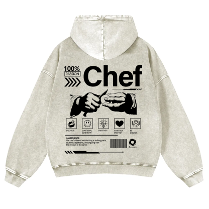 Chef Washed Hoodie wearishow