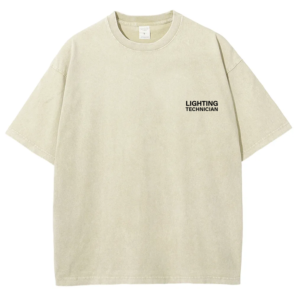 Lighting Technician Unisex Fit Washed T-Shirt