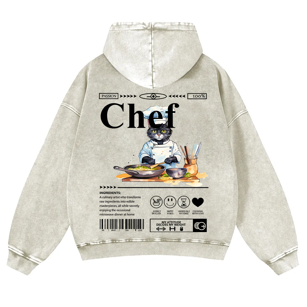 Chef Washed Hoodie wearishow