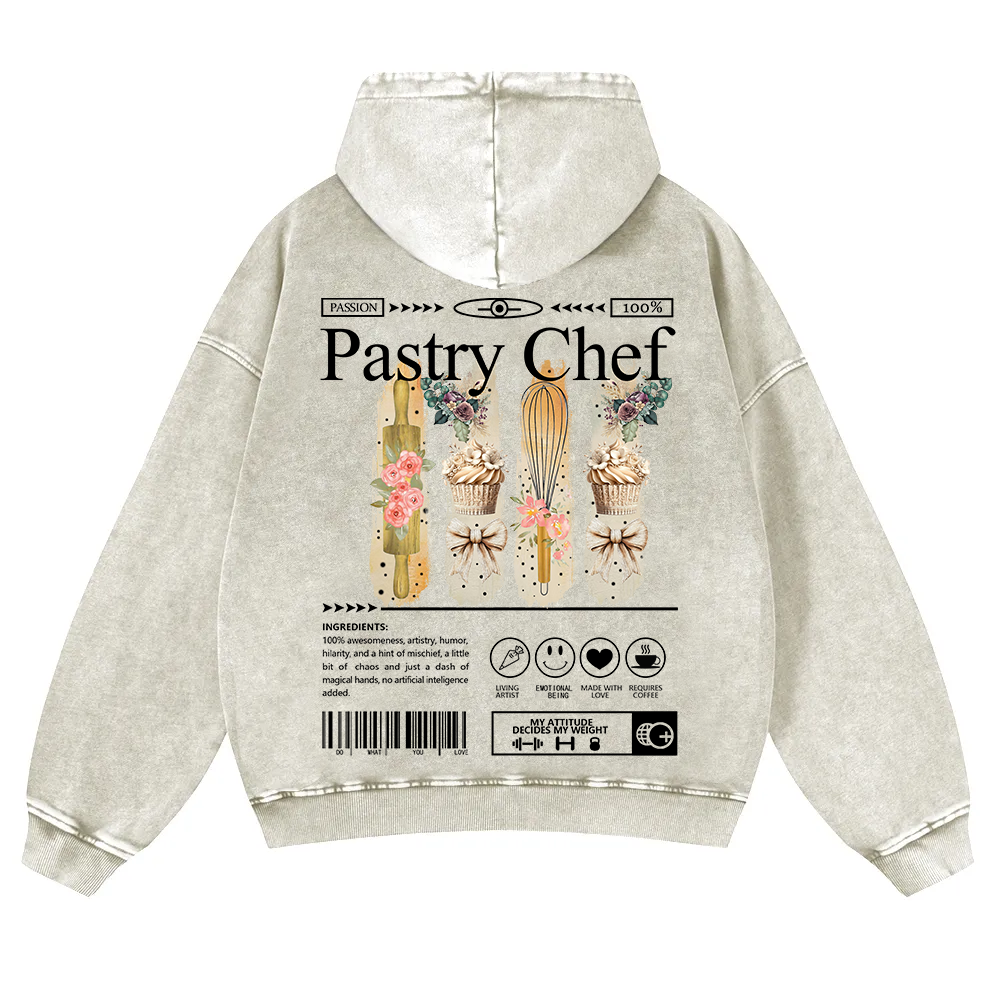 Pastry Chef Washed Hoodie wearishow