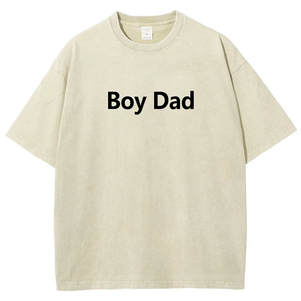 Boy Dad Unisex Fit Washed T-Shirt