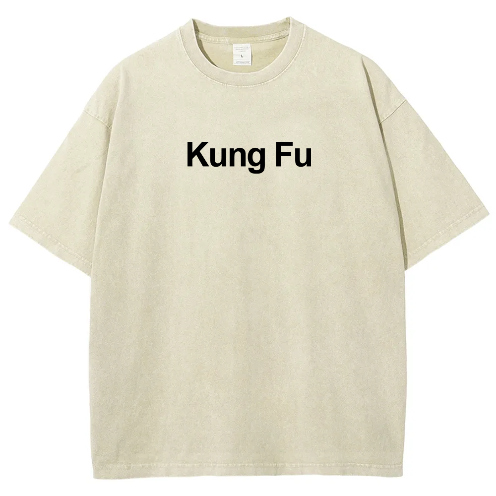 ThinKung Fu Unisex Fit Washed T-Shirt