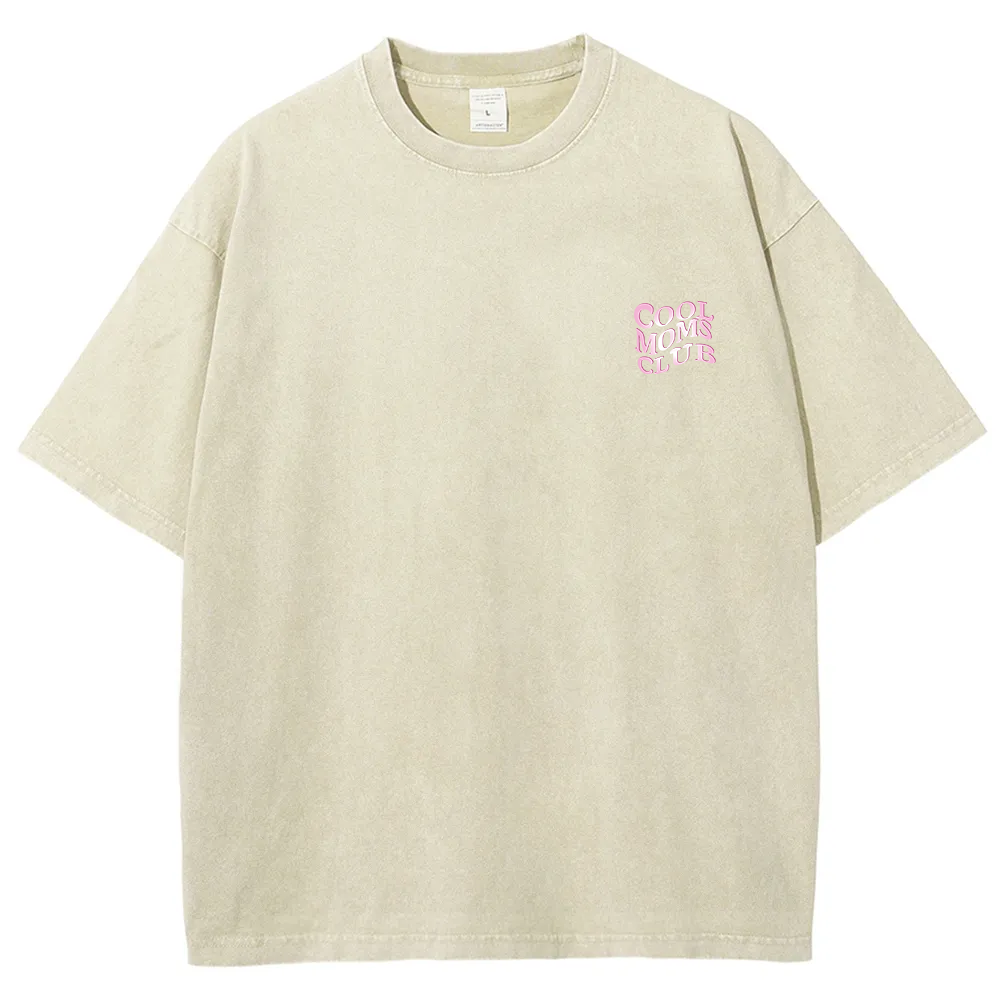 Cool Moms Club Snowflake Vintage Washed T-Shirt