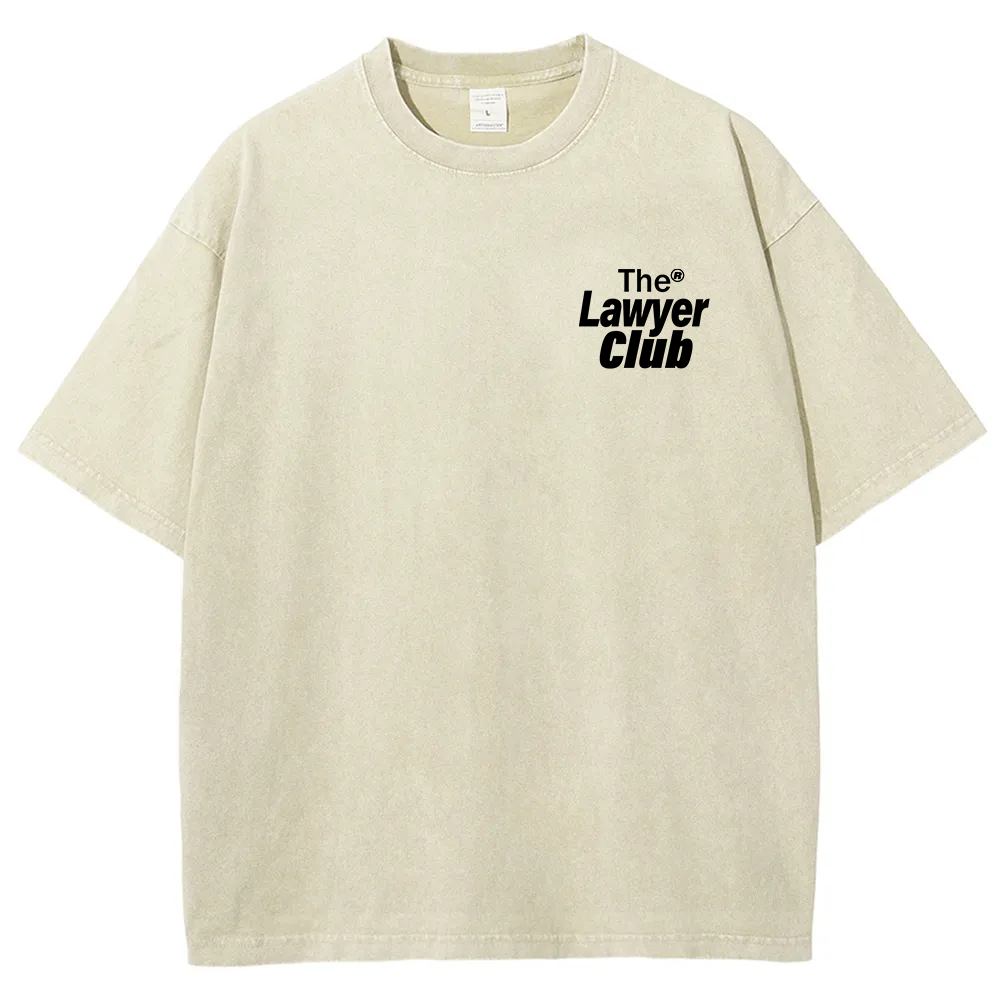 The Lawyer Club Unisex Fit Washed T-Shirt