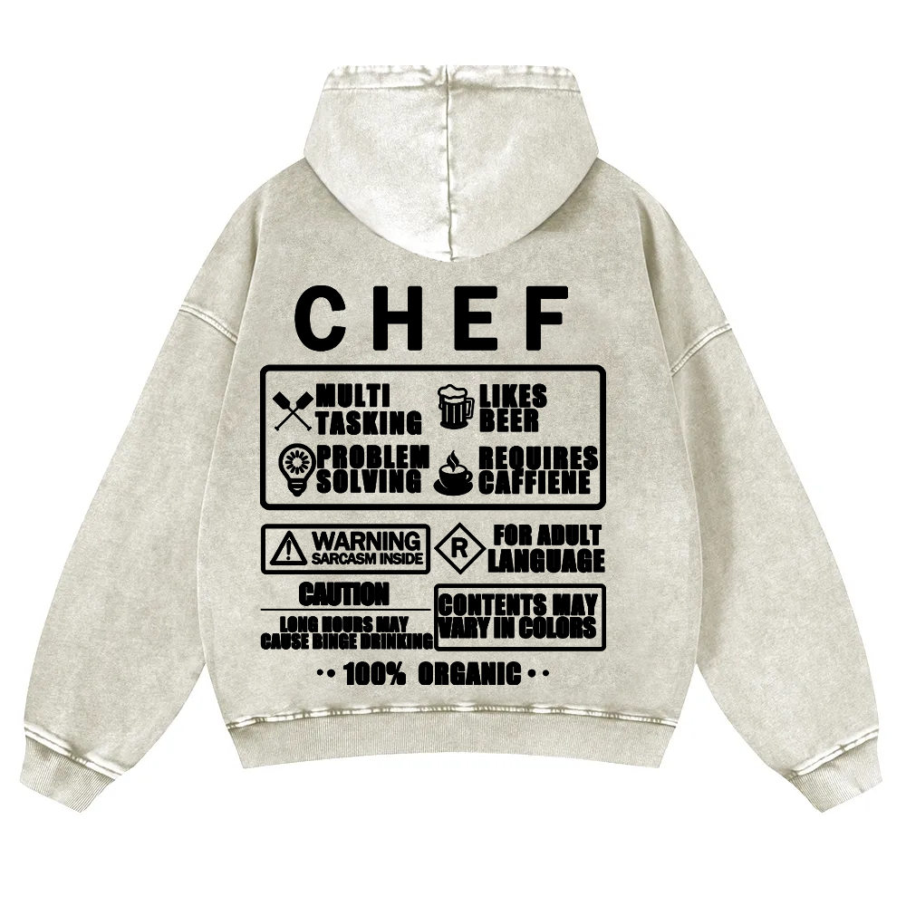 Chef Casual Washed Hoodie 