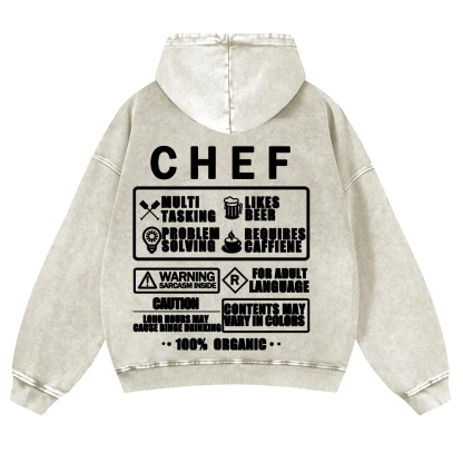 Chef Casual Washed Hoodie 