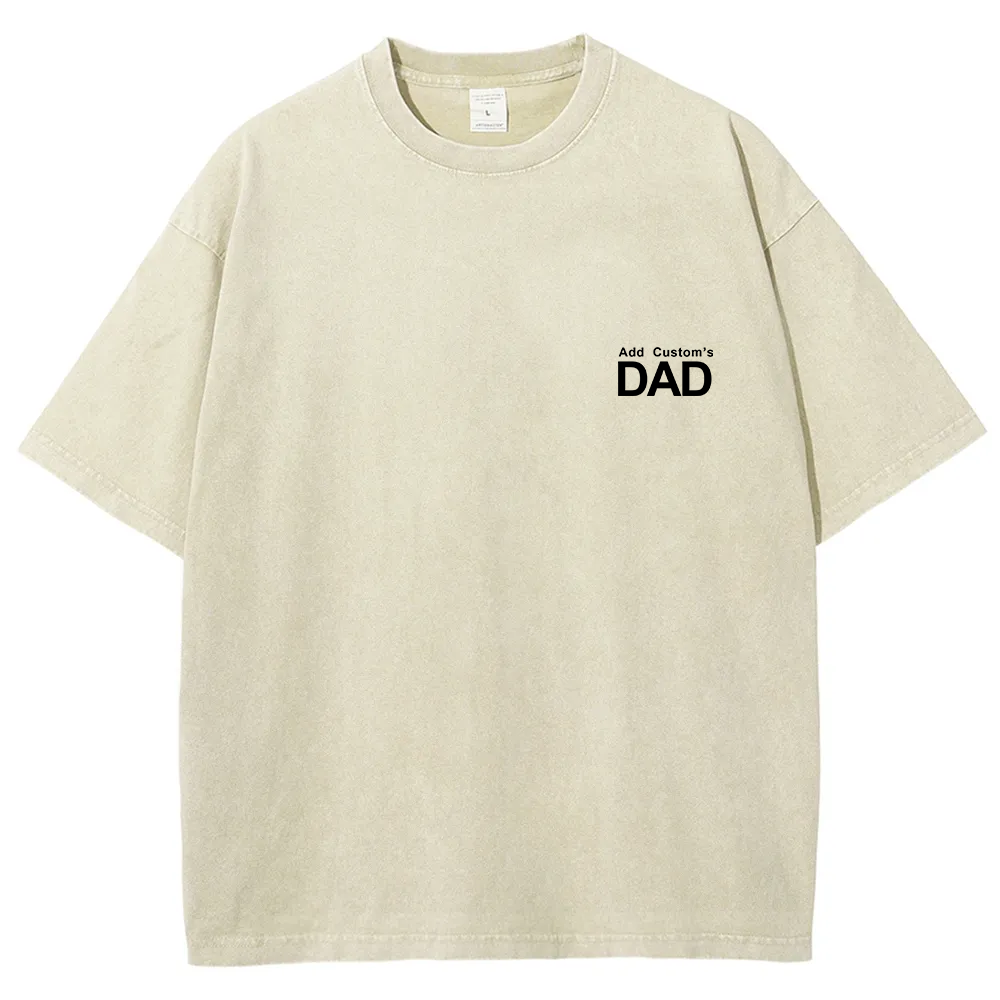DAD Custom Unisex Fit Washed T-Shirt