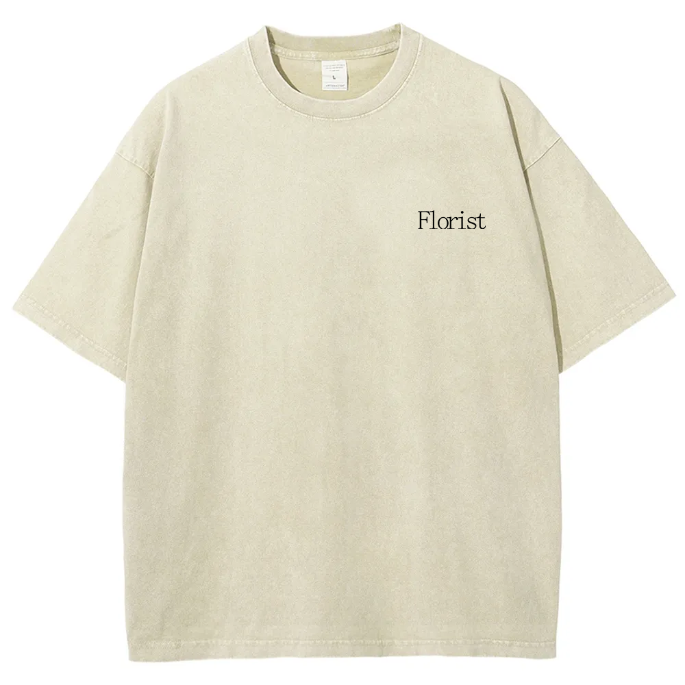 Florist Unisex Fit Washed T-Shirt