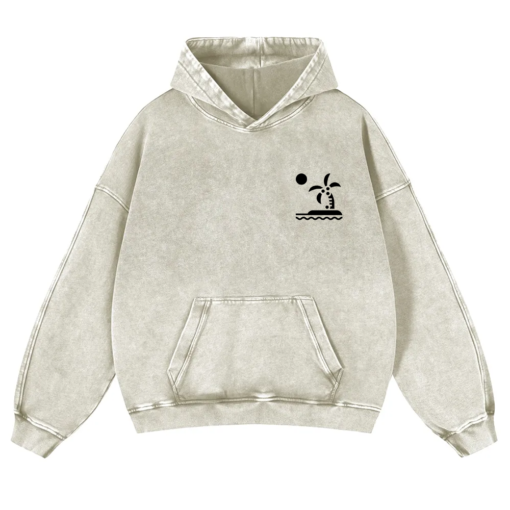 Caribbean Unisex Fit  Washed Hoodie wearishow