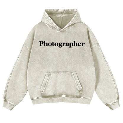 Photographer Washed Hoodie wearishow
