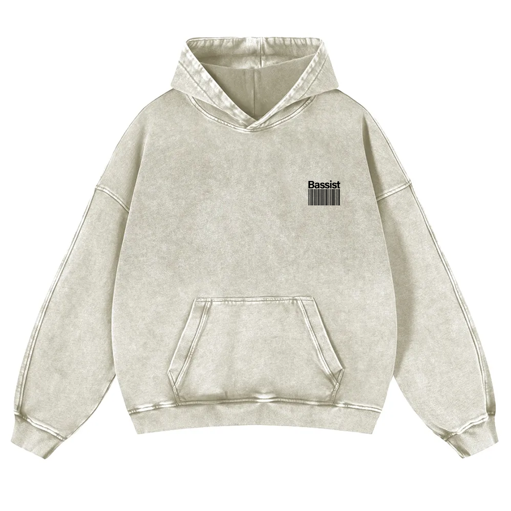 Bassist Washed Hoodie wearishow