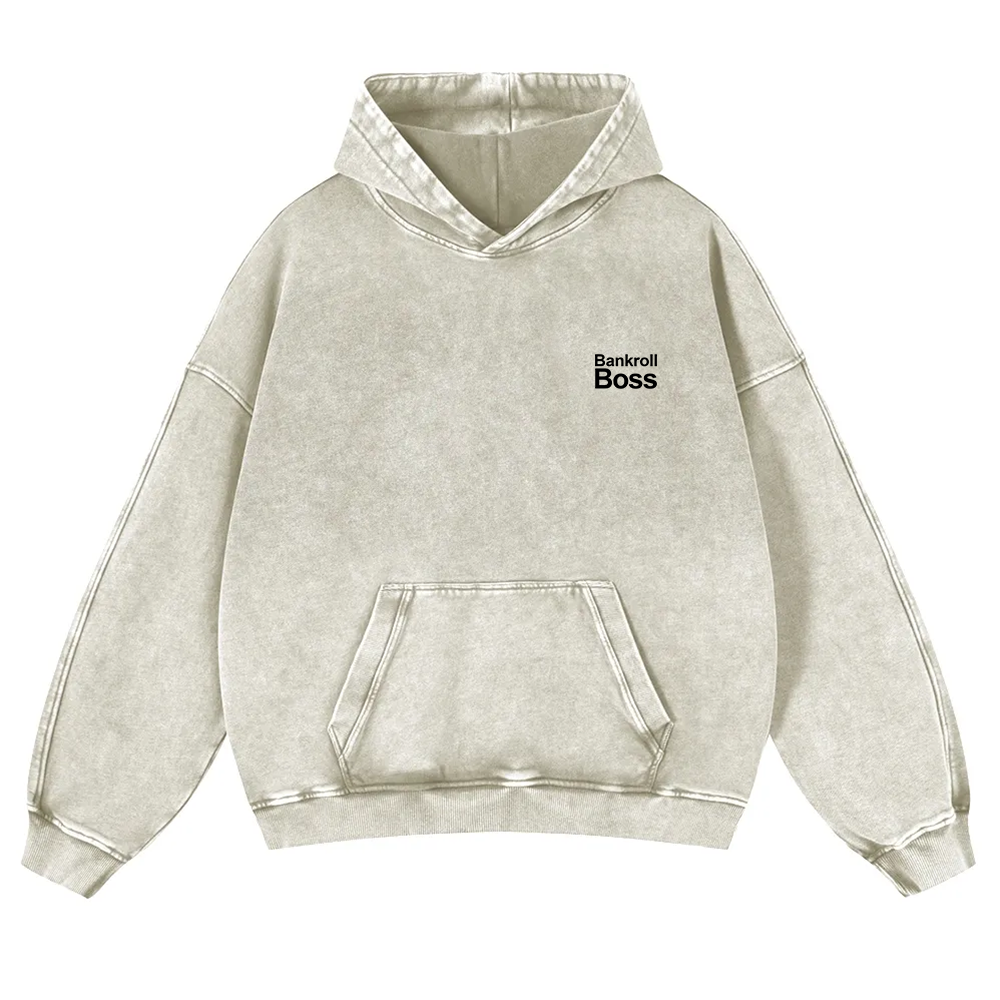Bankroll Boss Washed Hoodie wearishow