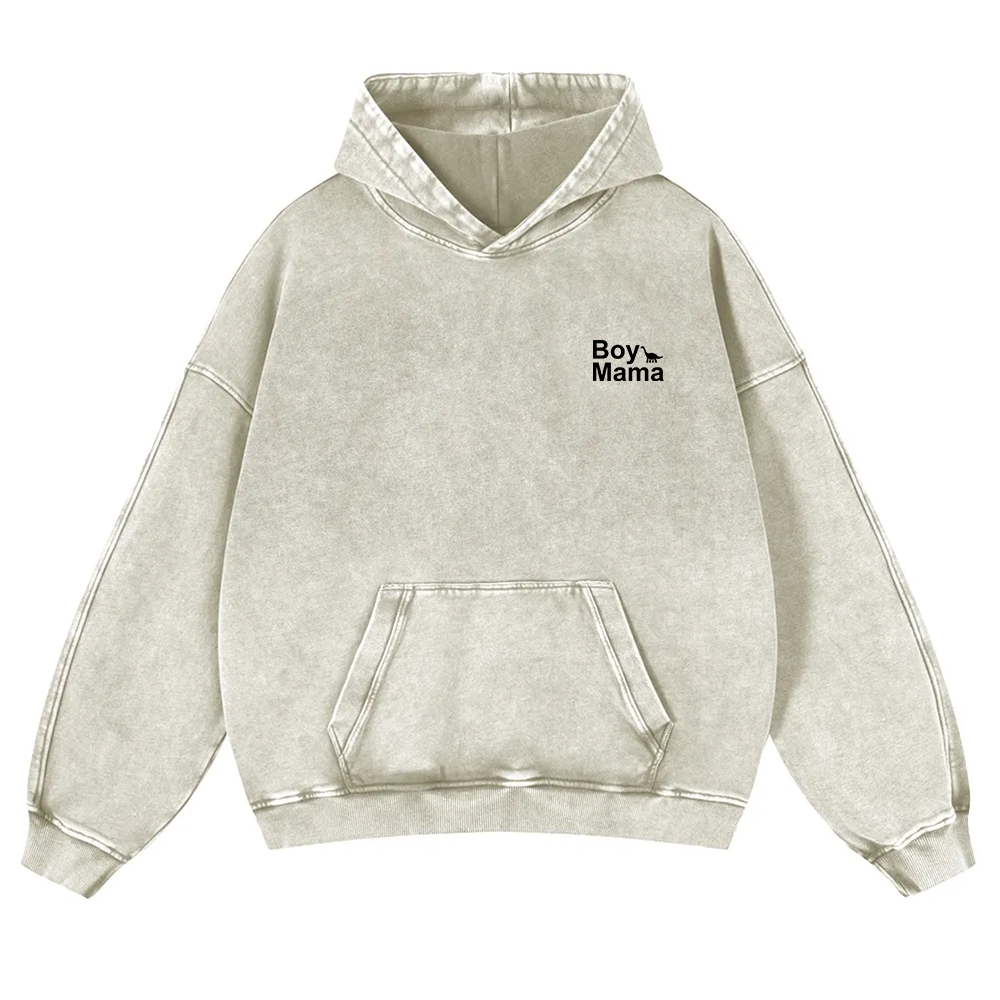 Boy Mama Washed Hoodie wearishow
