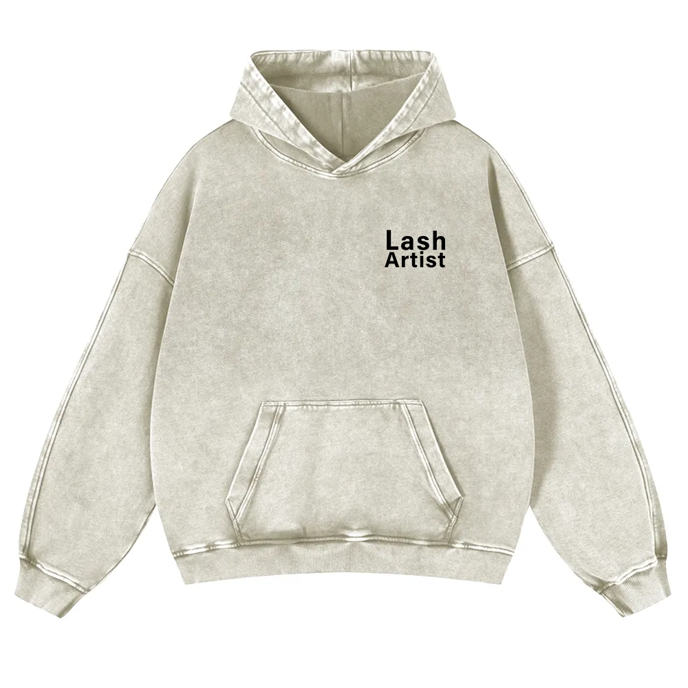 Lash Artist Washed Hoodie wearishow