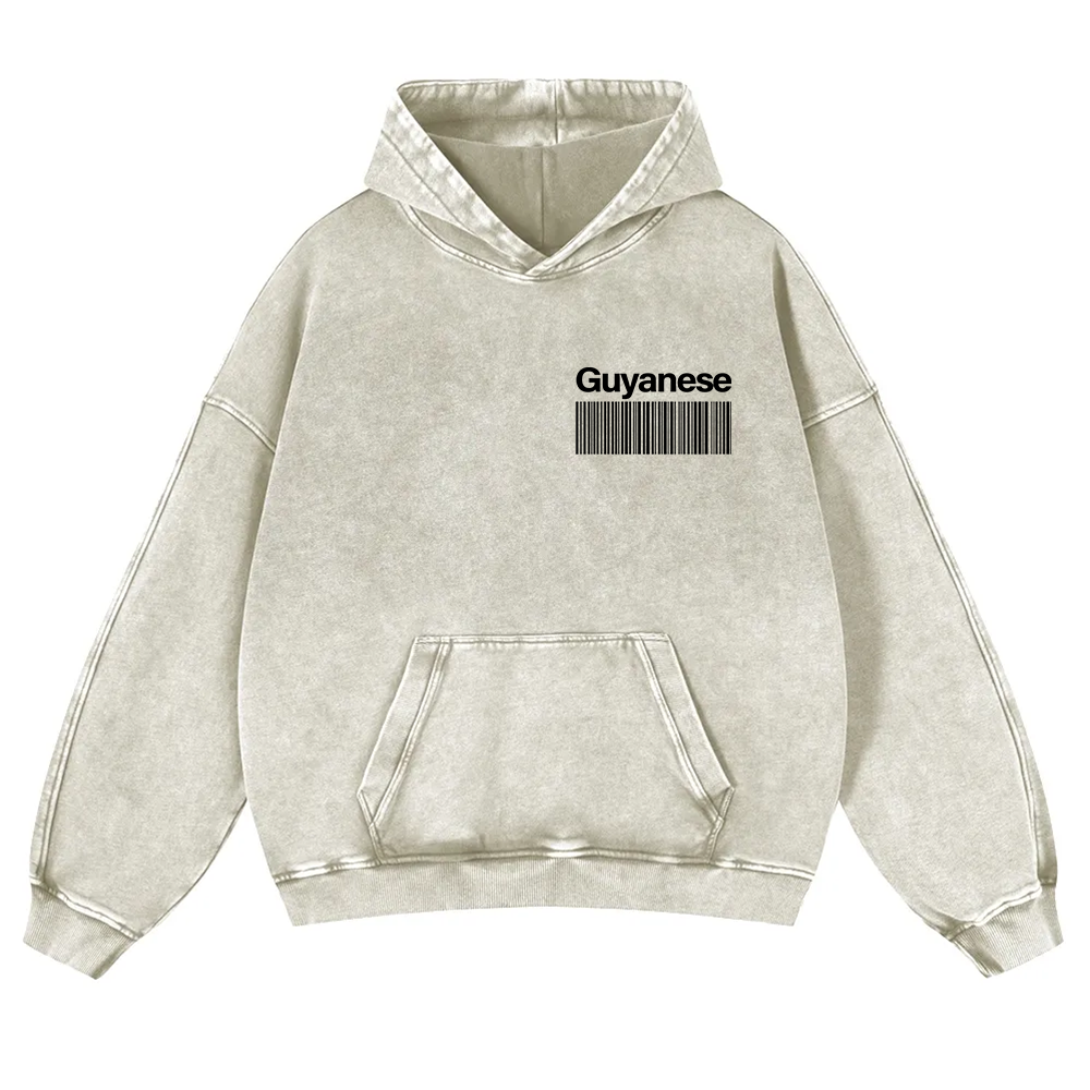Guyanese Unisex Fit  Washed Hoodie wearishow