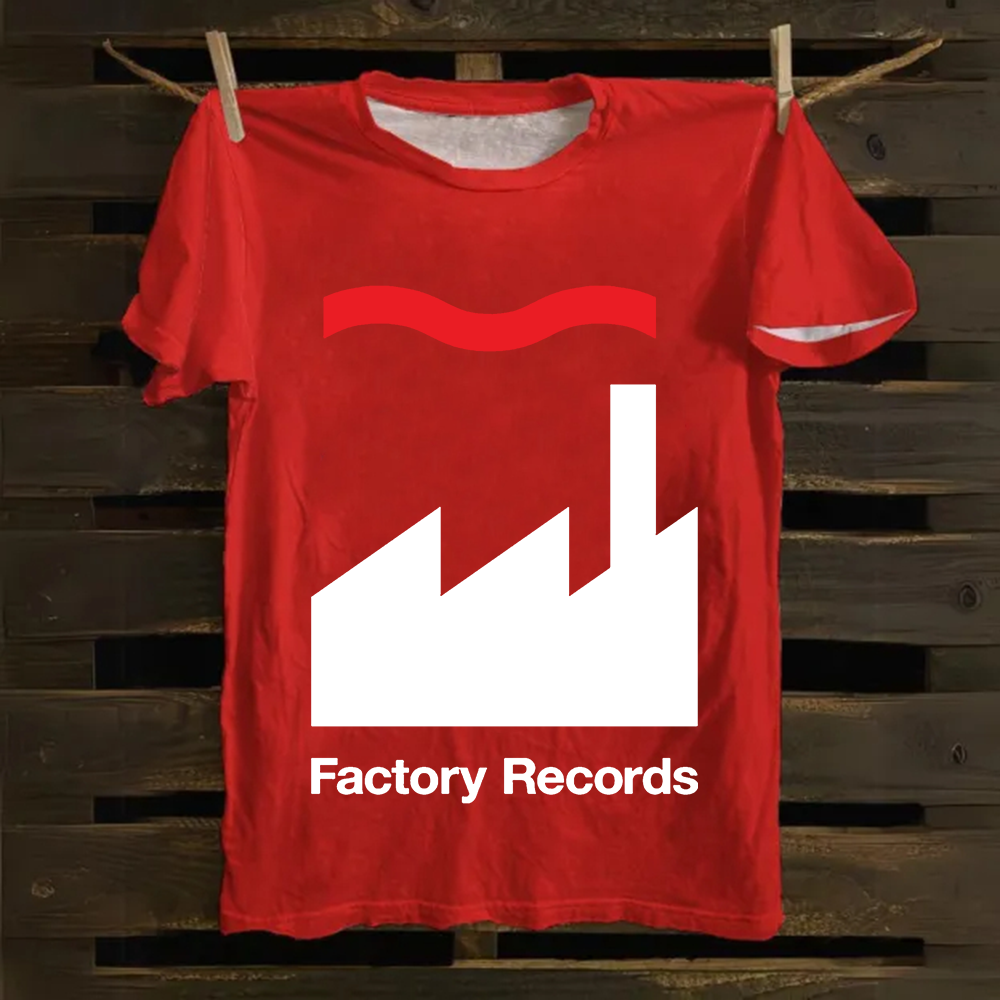 Unisex Factory Records Company Cotton T-Shirt