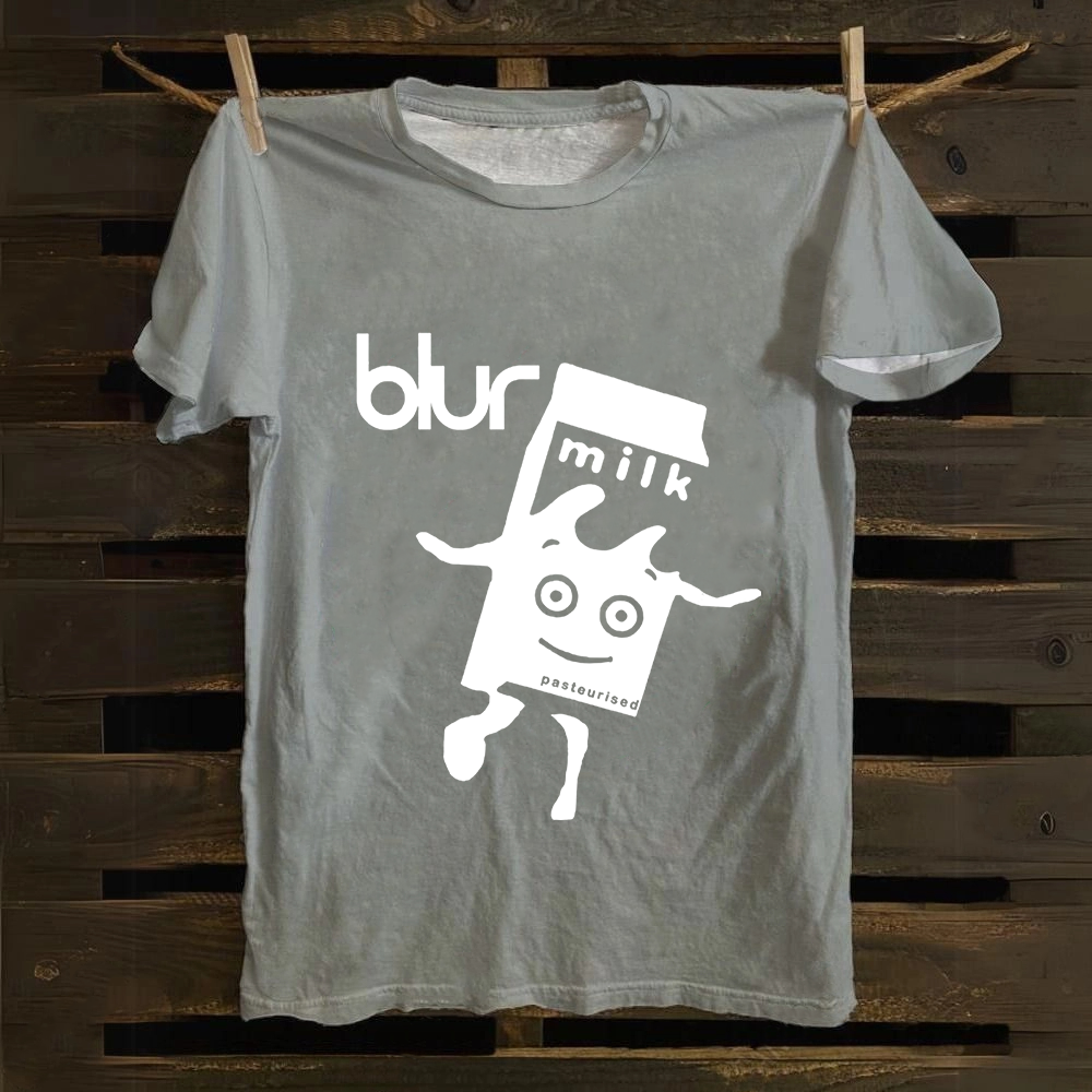 Unisex Vintage  Blur Band Cotton T-Shirt