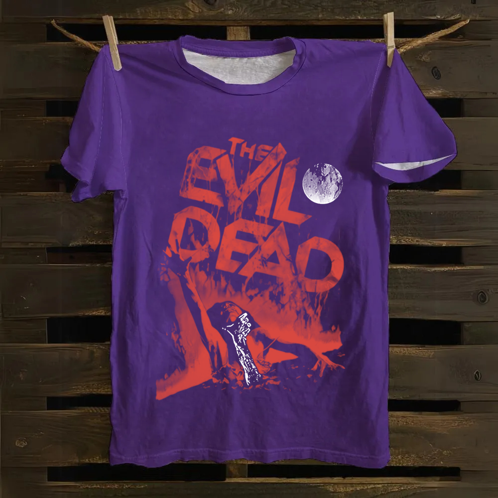 Unisex Vintage Evil Dead Cotton T-Shirt