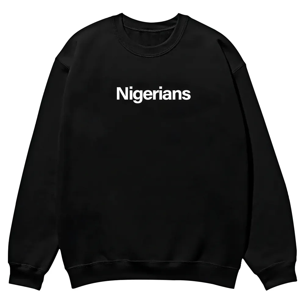 Nigerians Unisex Fit  Casual Crewneck Sweatshirt wearishow