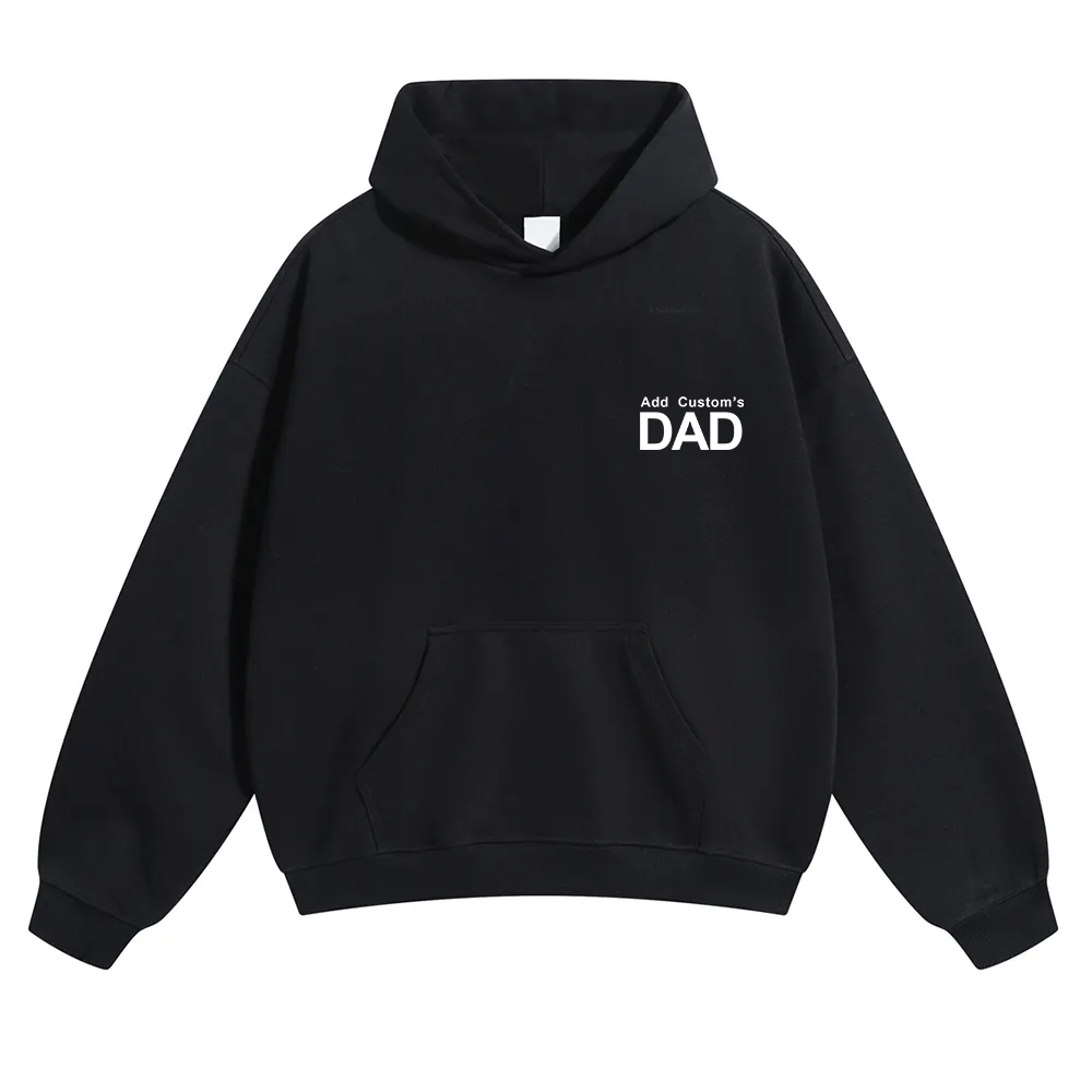 DAD Custom Solid Color Hoodie wearishow