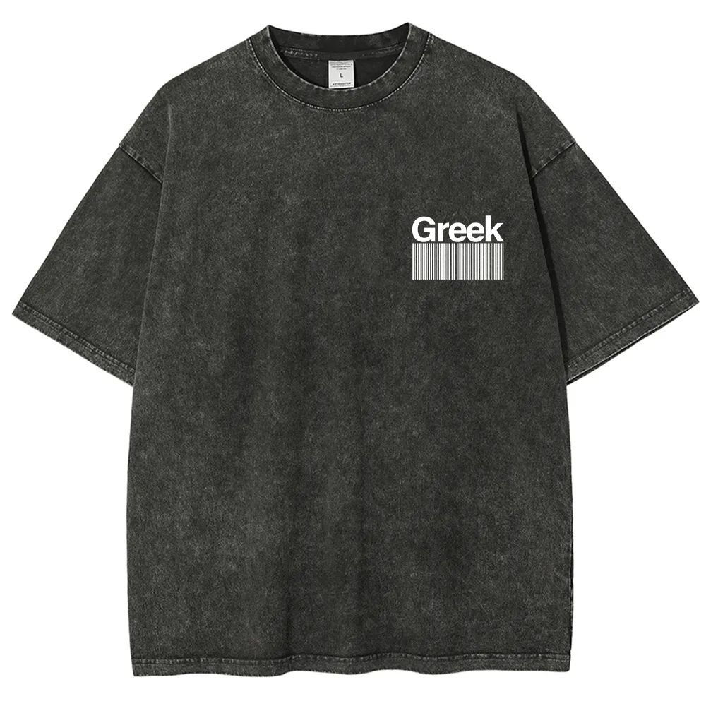 Greek Unisex Fit  Washed T-Shirt