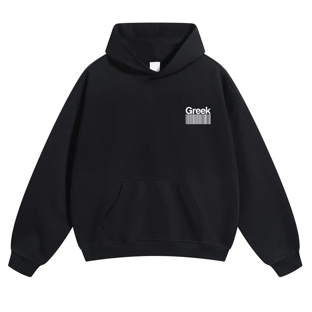 Greek Unisex Fit Color Hoodie wearishow